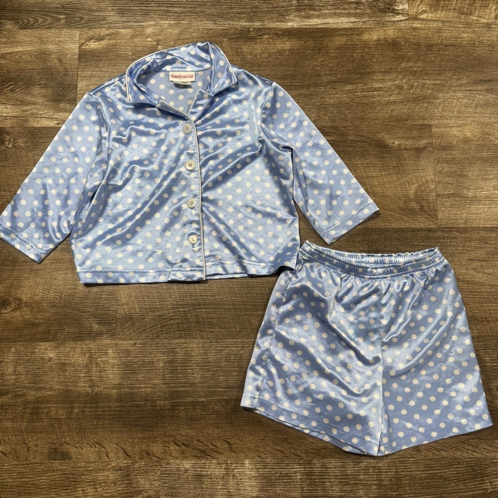 American Girl Matching Pajama Set Size Small
